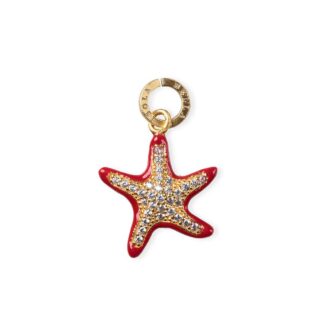 Charm Isola Bella in Argento e Smalto | Stella Marina - Lapilli - 20000826