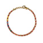 Bracciale Isola Bella Argento Smalto - Dorato Rosso - 20000836