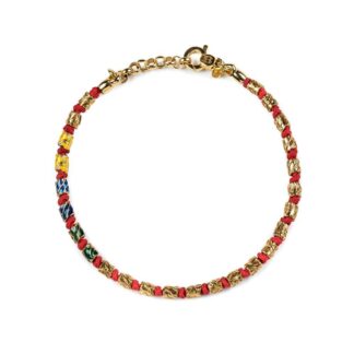 Bracciale Isola Bella Argento Smalto - Dorato Rosso - 20000836