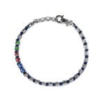 Bracciale Isola Bella Argento Smalto - Rodio Blu - 20000837