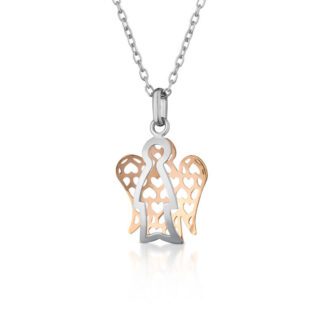 Collana Roberto Giannotti in Oro Bianco - Angeli - NKT255
