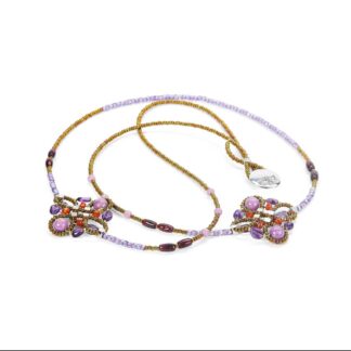 Collana Ziio Donna Argento Ametista Granato Fosfosiderite - Knott Viola PDT KNOTT VIOLA