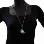 Collana Artlinea in Argento e Smalto | Ballerina Grande - ZCL1058-MB
