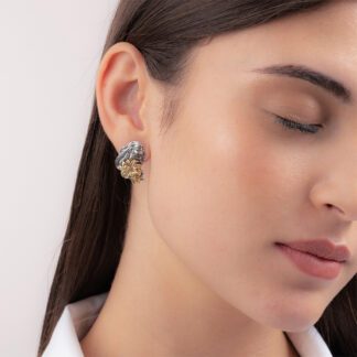 Orecchini Gerardo Sacco in Argento e Oro | Aprile - Mesi - 31184
