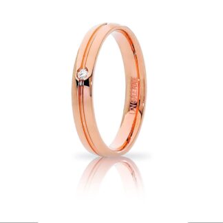 Fede Unoaerre Oro Rosa Diamante