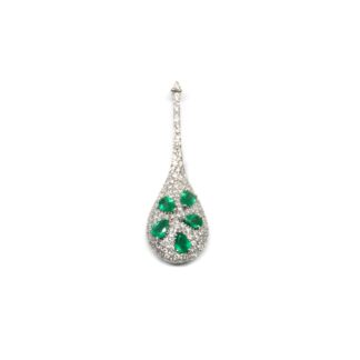 Ciondolo Oro Smeraldi Diamanti - 66518885