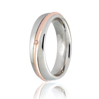 Fede Unoaerre Oro Bicolore Diamante