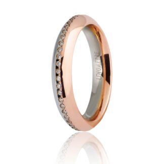 Fede Unoaerre Oro Bicolore Diamanti