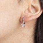 Orecchini Pendenti in Oro Bianco con Diamanti - 43218575