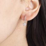 Orecchini Pendenti in Oro Bianco con Diamanti - 43218575
