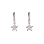 Orecchini Pendenti in Oro Bianco con Diamanti - 43218575