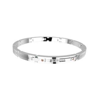 Bracciale Zancan in Acciaio con Zirconi - Hiteck - EHB112