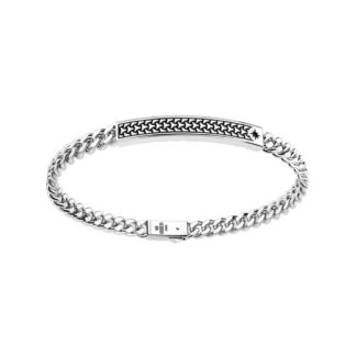 Bracciale Zancan in Argento dal Motivo Geometrico - Cosmopolitan - EXB658