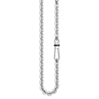 Collana Zancan in Argento con Spinelli Neri - Insignia 925 - EXC431