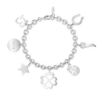 Bracciale 2Jewels in Acciaio con Portafortuna - Preppy - 232010