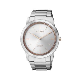 Orologio Citizen Super Titanio Uomo Solo Tempo Eco Drive Finiture Platino - Super Titano - AW2024-81A