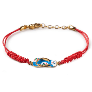 Bracciale Isola Bella Argento Smalto - Sandalo Infradito- 20000805