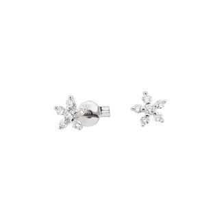 Orecchini Artlinea in Oro Bianco con Diamanti - Stella - OD035-LB