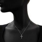 Collana Artlinea in Oro Bianco con Diamanti | Croce - CD359-4B