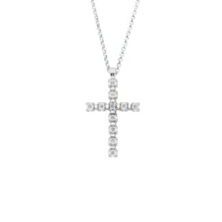 Collana Artlinea in Oro 18 kt con Diamanti | Croce - CD359-4