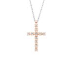 Collana Artlinea in Oro 18 kt con Diamanti | Croce - CD359-4
