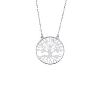 Collana Artlinea in Oro Bianco con Diamanti | Albero della Vita - CD374-LB
