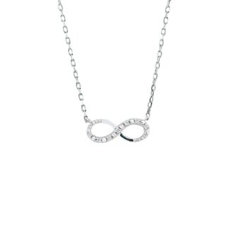 Collana Artlinea in Oro Bianco con Diamanti | Infinito - CD386-4B