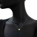 Collana Artlinea in Oro Bianco e Oro Giallo - Mini Parure - CEA2717-LN