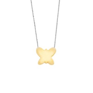 Collana Artlinea in Oro Bianco e Oro Giallo - Mini Parure - CEA2717-LN