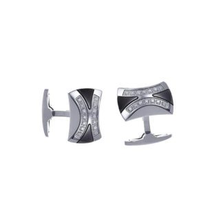 Gemelli Zancan in Acciaio con Zaffiri - Hiteck - EHG006