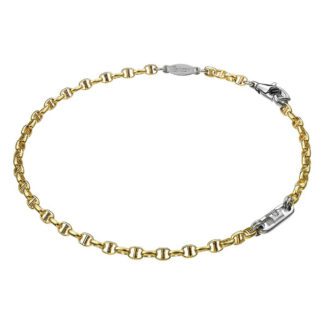 Bracciale Zancan in Oro Giallo e Bianco con Diamante - Insignia Gold - EB546BG