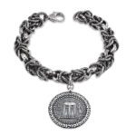 Bracciale Gerardo Sacco in Argento con Statere - Maschere e Monete - 33689