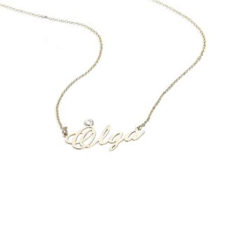 Collana Artlinea in Oro 18 Kt con Diamante | Nome Grande - CD1NOME