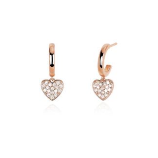 Orecchini Mabina Argento Rosato Zirconi - 563249