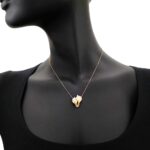 Collana Artlinea in Oro Giallo e Bianco con Smalto | Calla - CEA2057-LI