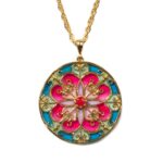 Collana Isola Bella Argento Dorato Smalti - Balconi di Sicilia - 20000942