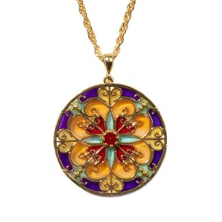 Collana Isola Bella Argento Dorato Smalti - Balconi di Sicilia - 20000943