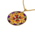 Collana Isola Bella Argento Dorato Smalti - Balconi di Sicilia - 20000943