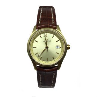 Orologio Lorenz Solo Tempo Acciaio Dorato Pelle Marrone - 22896CL