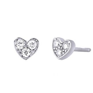 Orecchini Mabina Argento Punti Luce forma Cuore - 563229
