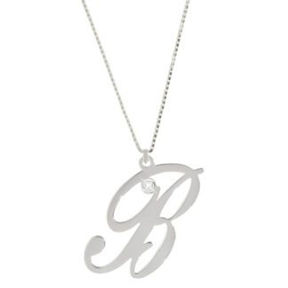 Collana Artlinea Oro Bianco Lettera Corsivo Diamante - CDA002/IN