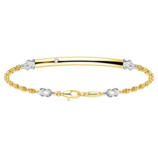 Bracciale Zancan Oro Giallo Oro Bianco 18kt Maglia Marina - EB689GB