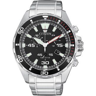 Orologio Citizen Eco Drive Cronografo Acciaio - Crono Sport - AT2430-80E