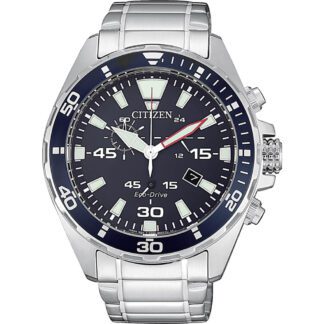 Orologio Citizen Eco Drive Cronografo Acciaio - Crono Sport - AT2430-80E