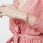 Charm Le Bebè Oro Rosa Argento Lettera T - Lock Your Love - LBB170-T