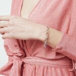 Charm Le Bebè Oro Rosa Argento Lettera V - Lock Your Love - LBB170-V