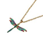 Collana Isola Bella Argento Dorato Smalti - Libellula - 20000877