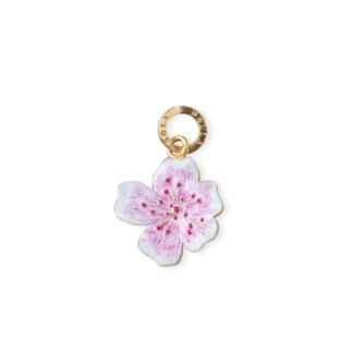 Charm Isola Bella in Argento e Smalto | Fiore di Pesco - 20000899