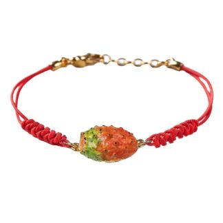 Bracciale Isola Bella Argento Tessuto Smalti - Fico d'India - 20000917