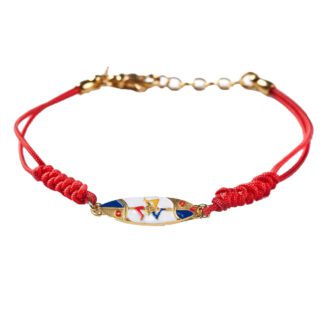 Bracciale Isola Bella Argento Tessuto Smalti - Tavola da Surf - 20000930